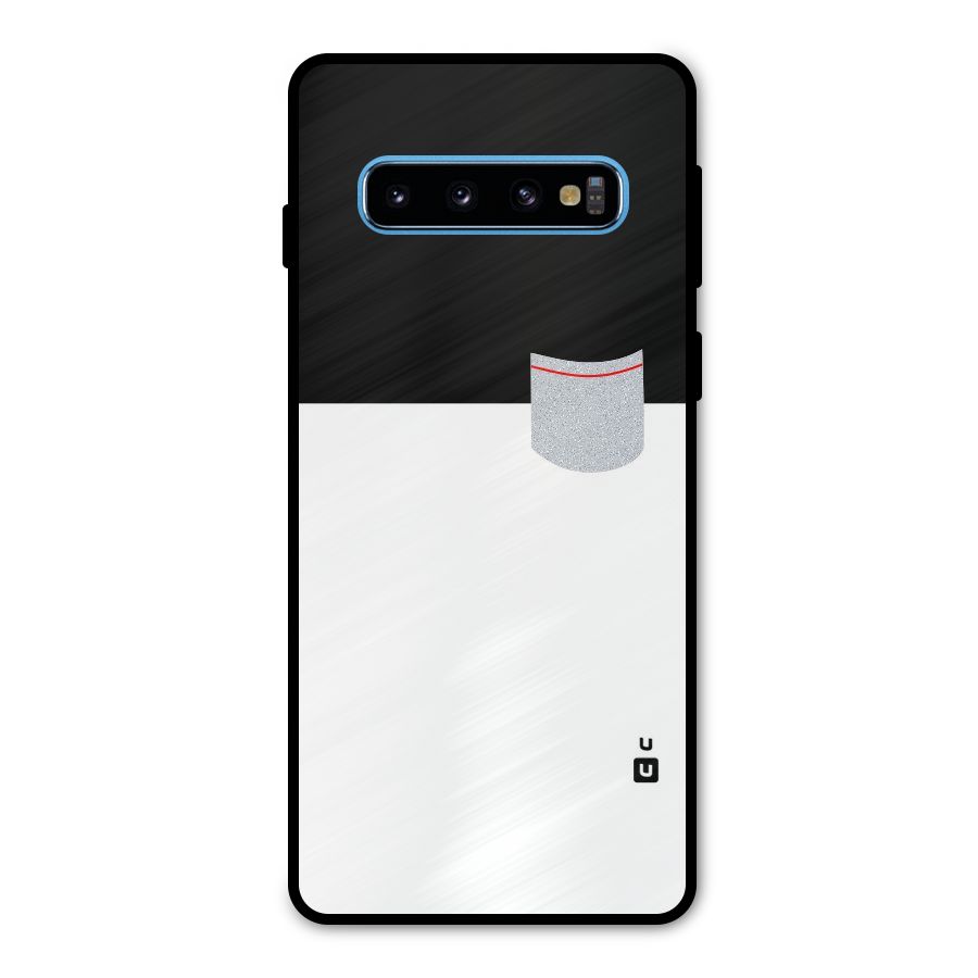 Cute Pocket Simple Metal Back Case for Galaxy S10
