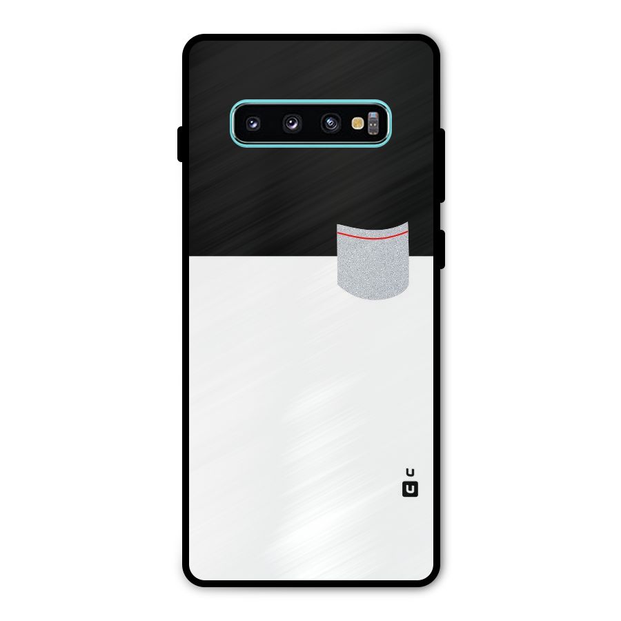 Cute Pocket Simple Metal Back Case for Galaxy S10 Plus