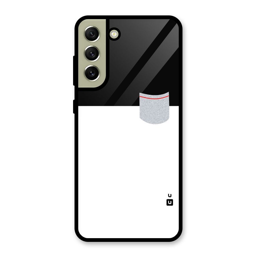 Cute Pocket Simple Metal Back Case for Galaxy S21 FE 5G (2023)
