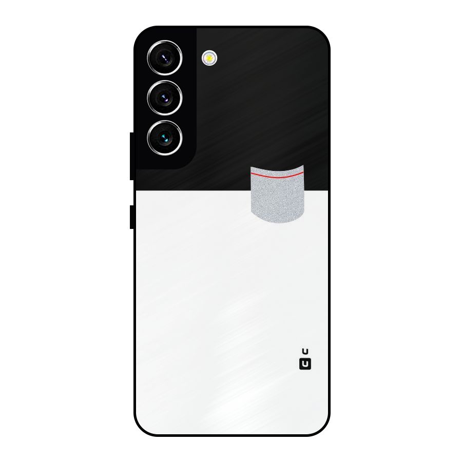 Cute Pocket Simple Metal Back Case for Galaxy S22 5G