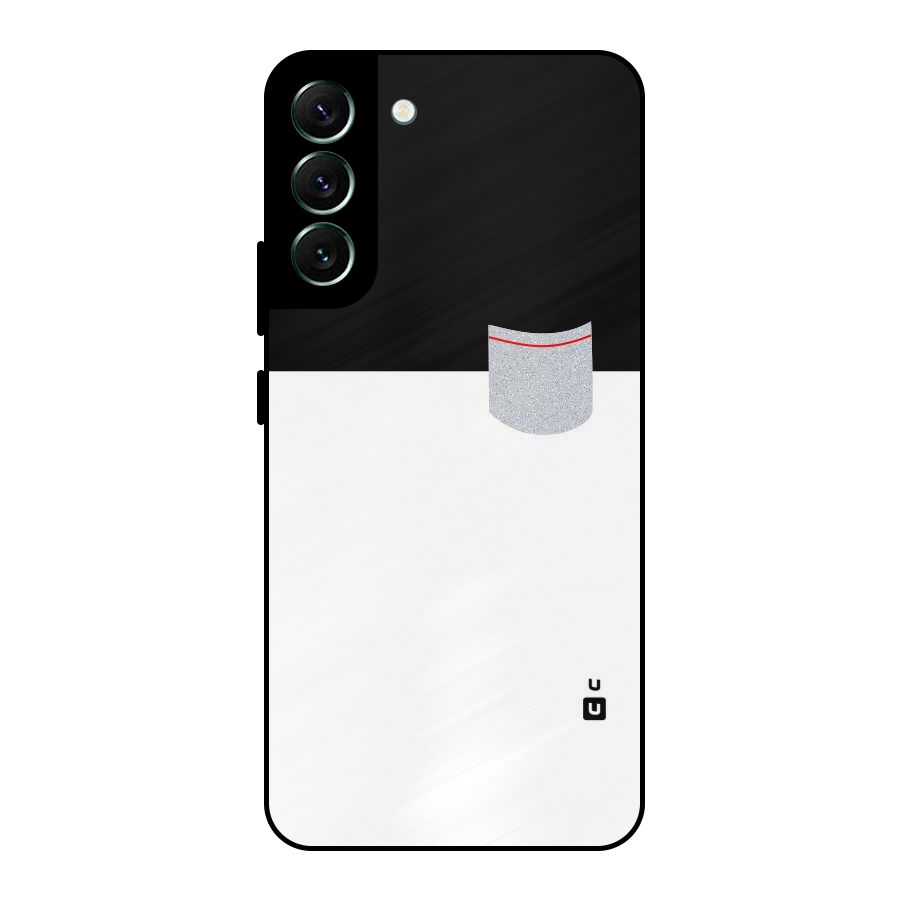 Cute Pocket Simple Metal Back Case for Galaxy S22 Plus 5G