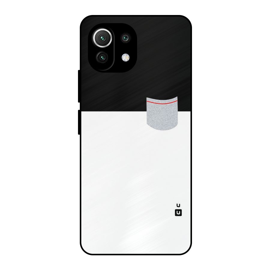 Cute Pocket Simple Metal Back Case for Mi 11 Lite NE 5G