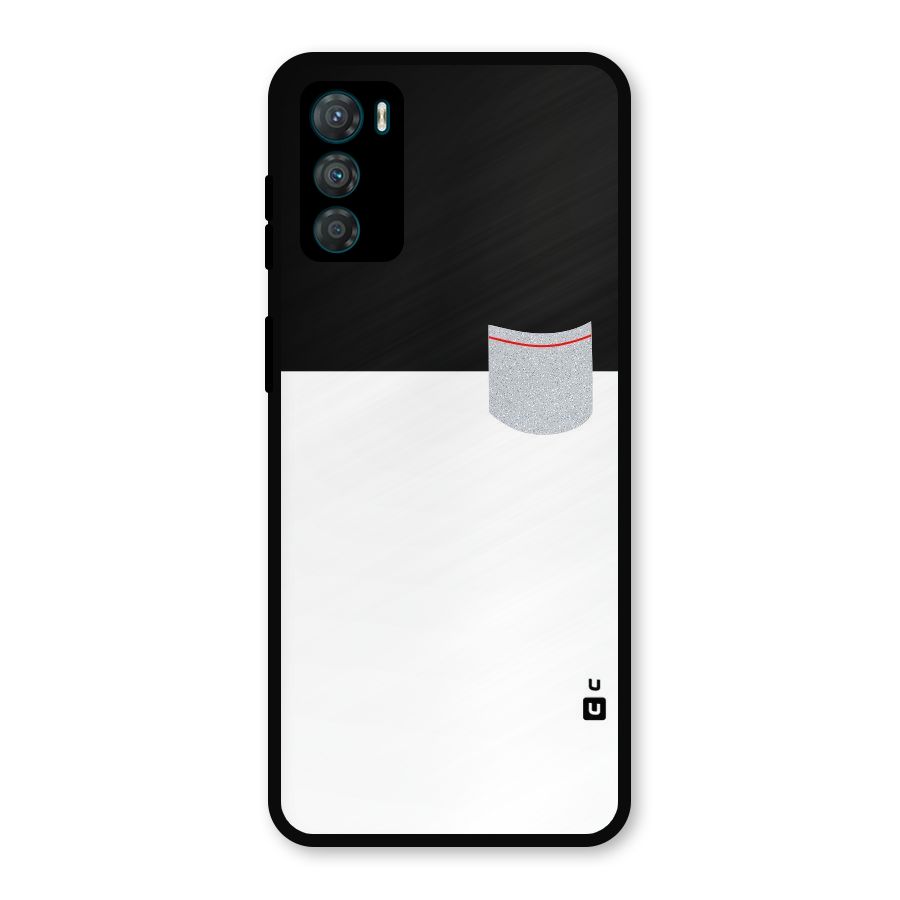 Cute Pocket Simple Metal Back Case for Moto G42
