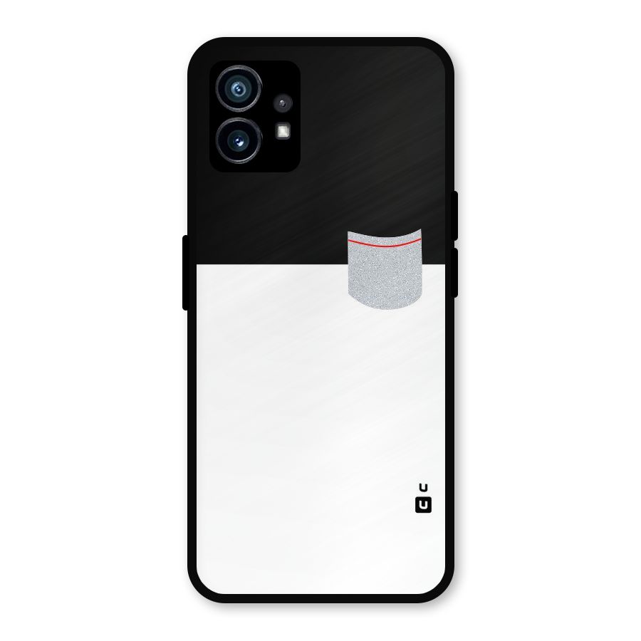 Cute Pocket Simple Metal Back Case for Nothing Phone 1