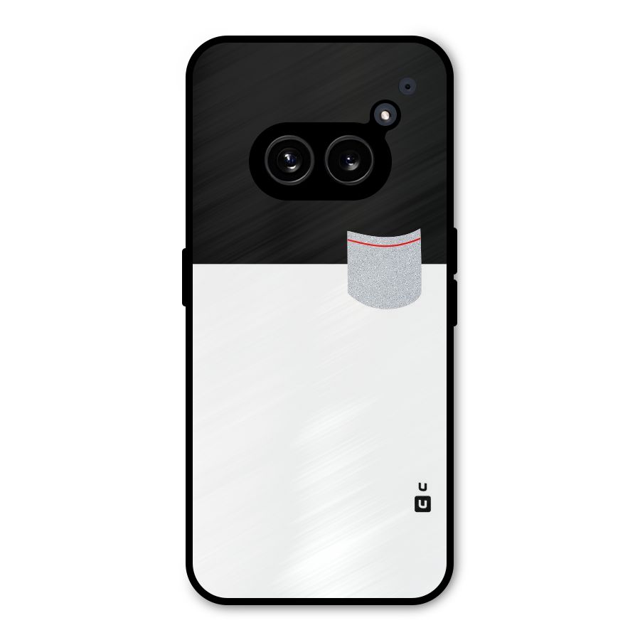 Cute Pocket Simple Metal Back Case for Nothing Phone 2a Plus