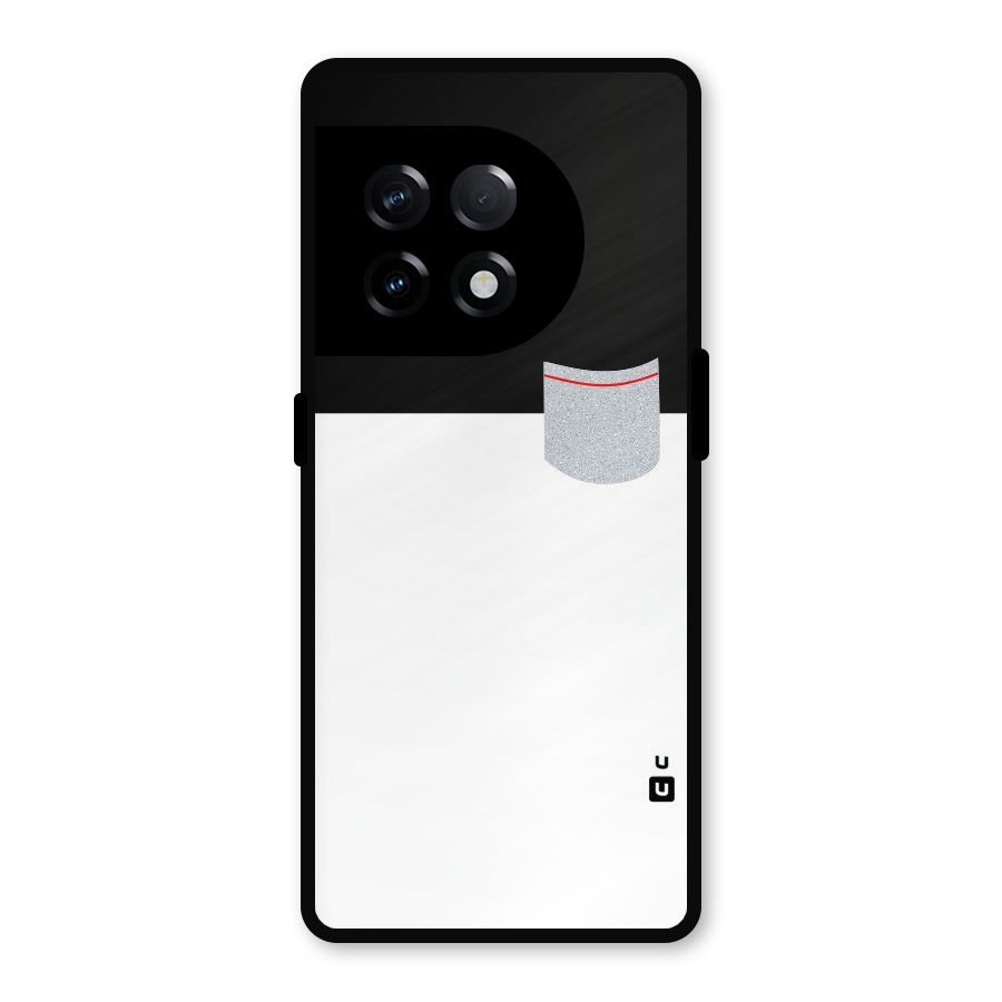 Cute Pocket Simple Metal Back Case for OnePlus 11R
