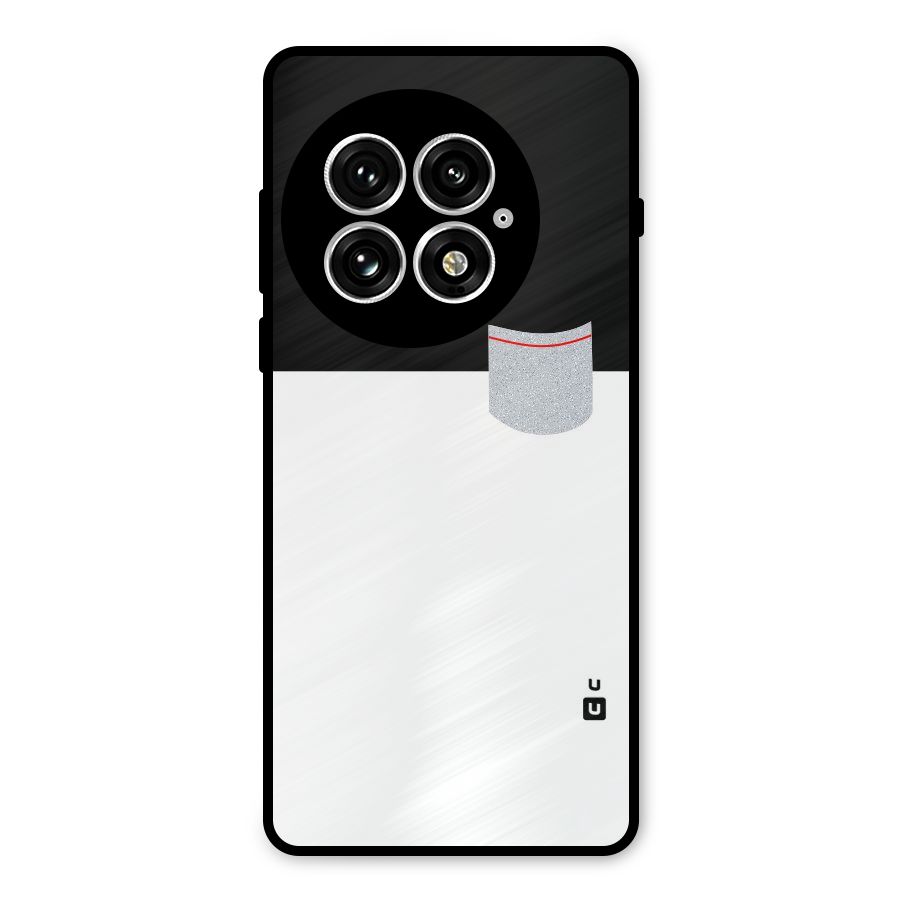 Cute Pocket Simple Metal Back Case for OnePlus 13