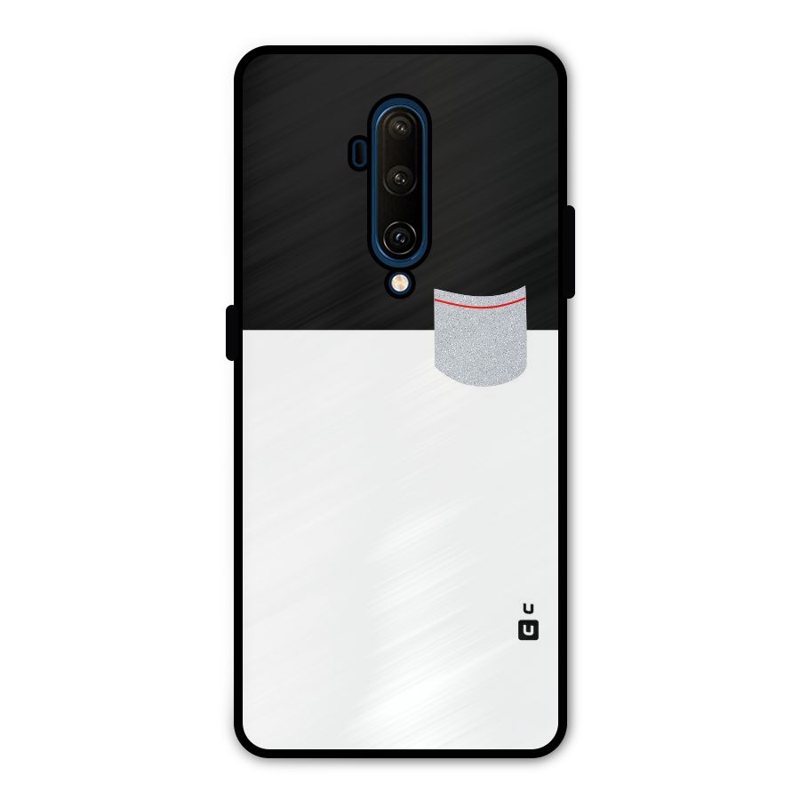 Cute Pocket Simple Metal Back Case for OnePlus 7T Pro