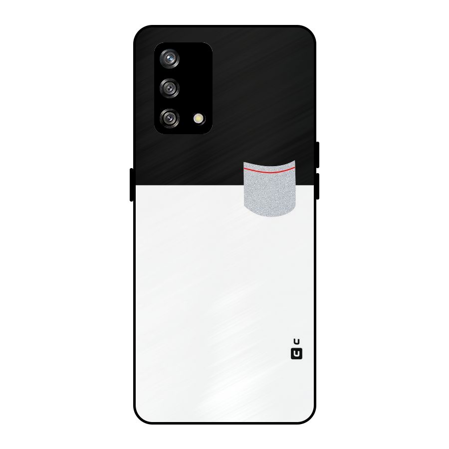 Cute Pocket Simple Metal Back Case for Oppo F19