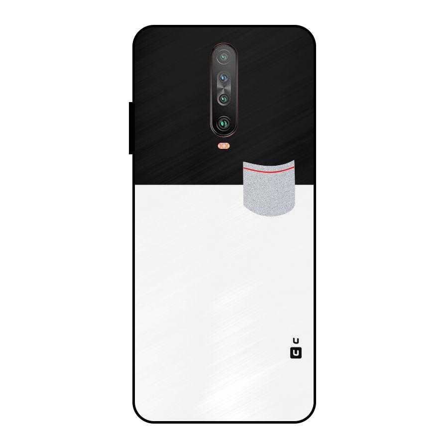 Cute Pocket Simple Metal Back Case for Poco X2