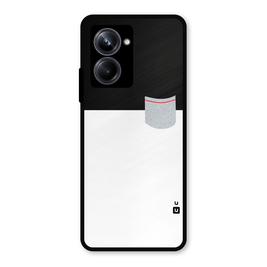 Cute Pocket Simple Metal Back Case for Realme 10 Pro