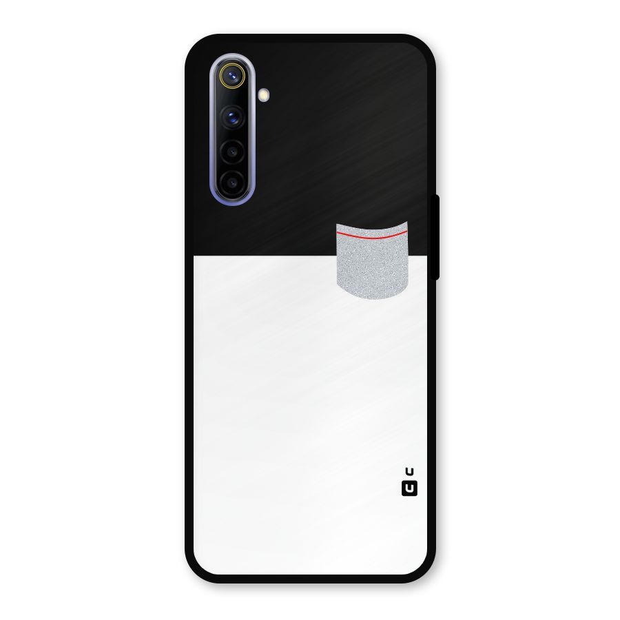 Cute Pocket Simple Metal Back Case for Realme 6