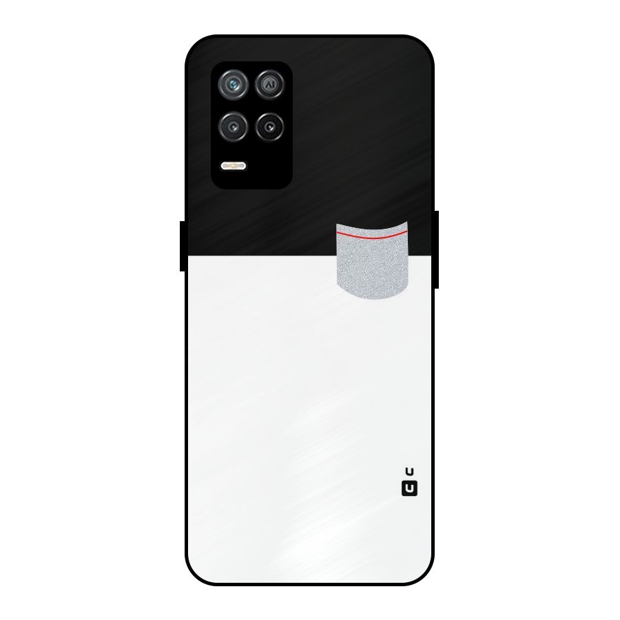 Cute Pocket Simple Metal Back Case for Realme 8 5G