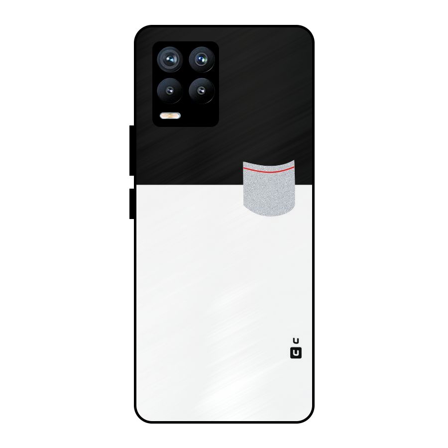 Cute Pocket Simple Metal Back Case for Realme 8 Pro