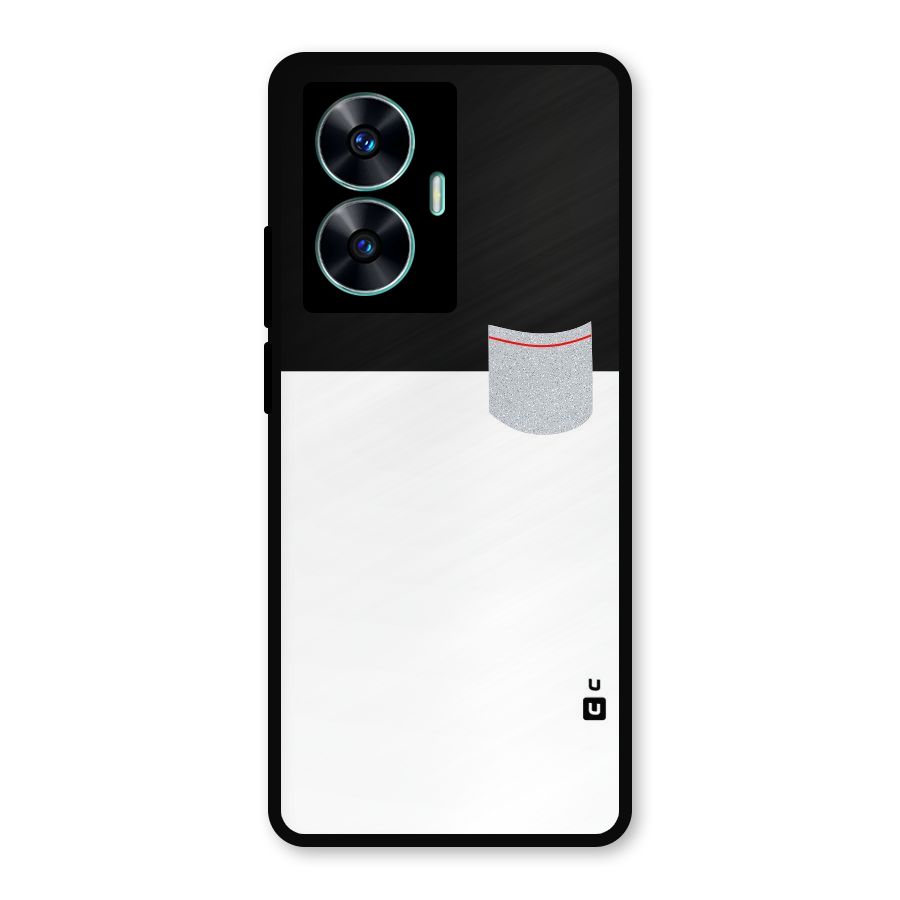 Cute Pocket Simple Metal Back Case for Realme C55