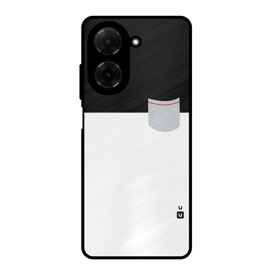Cute Pocket Simple Metal Back Case for Redmi A5 4G