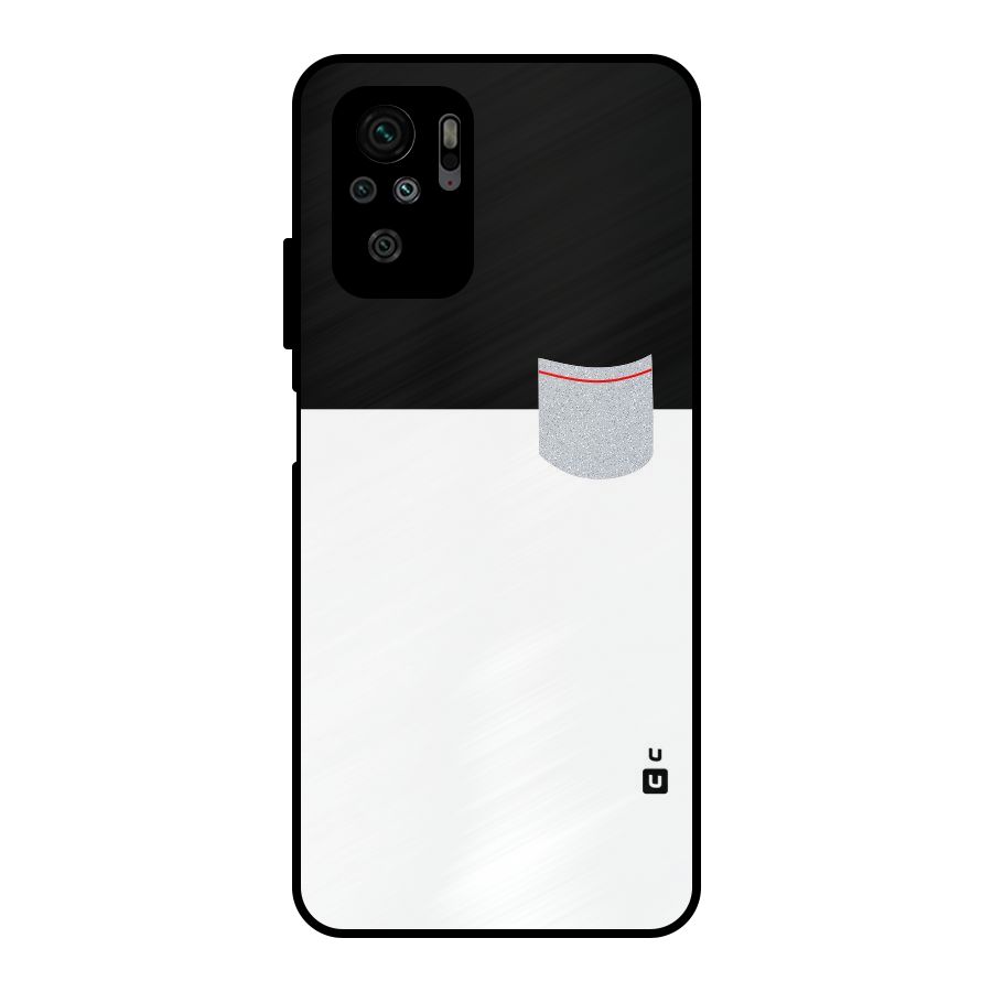 Cute Pocket Simple Metal Back Case for Redmi Note 11 SE