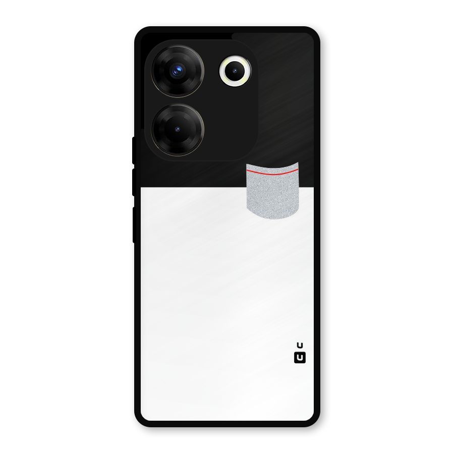 Cute Pocket Simple Metal Back Case for Tecno Camon 20 Pro
