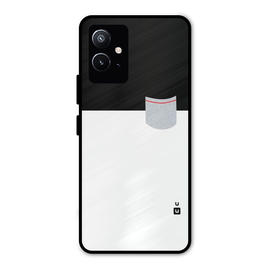 Cute Pocket Simple Metal Back Case for Vivo T1 5G