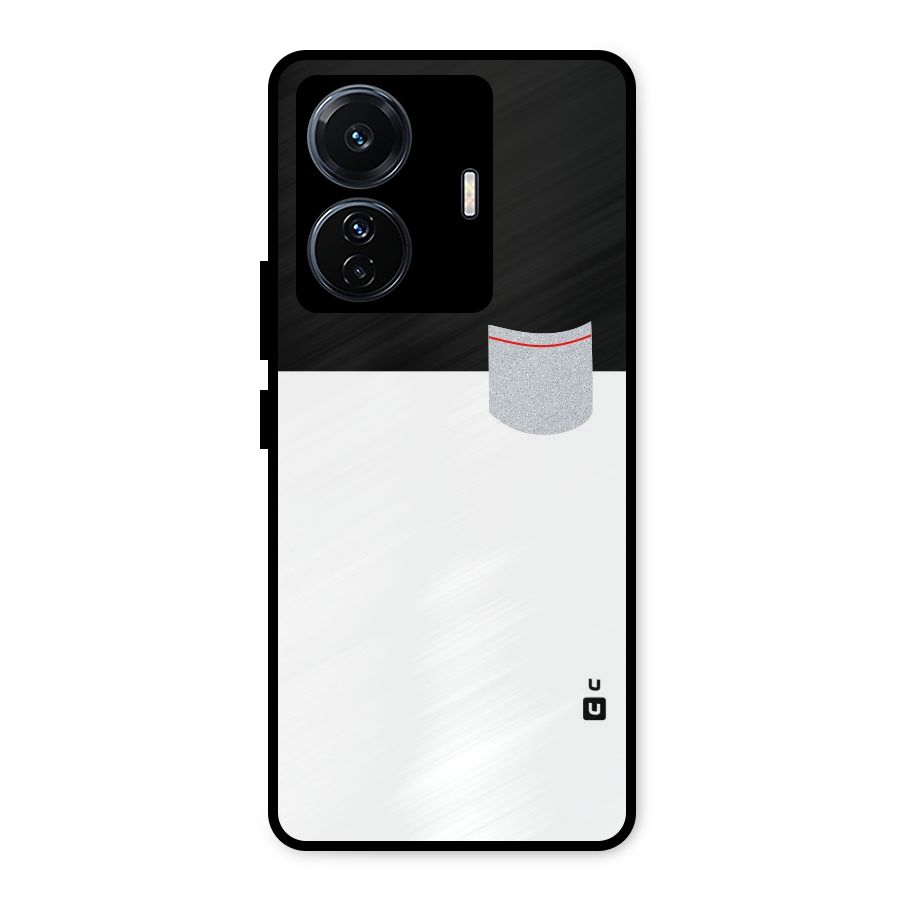 Cute Pocket Simple Metal Back Case for Vivo T1 Pro