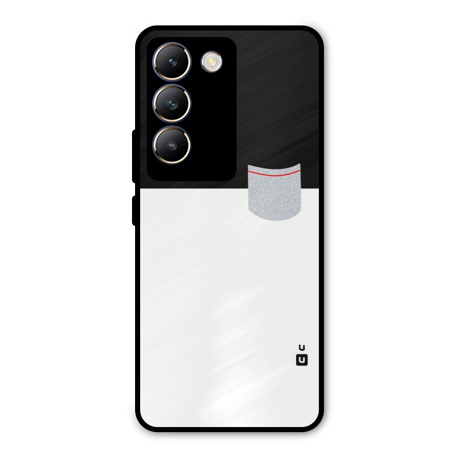 Cute Pocket Simple Metal Back Case for Vivo T3 5G
