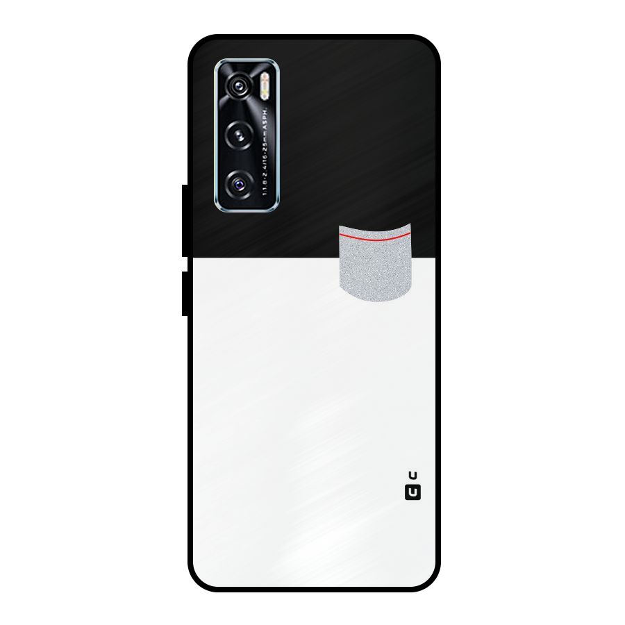 Cute Pocket Simple Metal Back Case for Vivo V20 SE