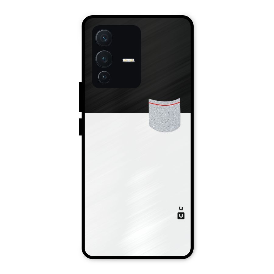 Cute Pocket Simple Metal Back Case for Vivo V23 5G