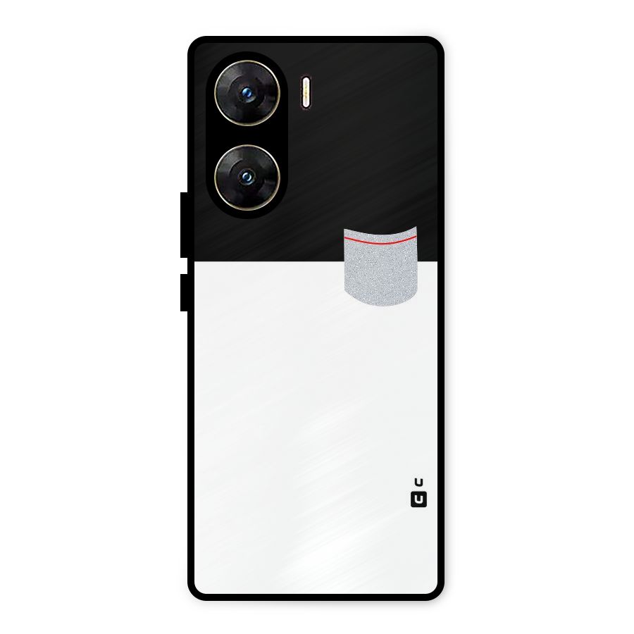Cute Pocket Simple Metal Back Case for Vivo V29e