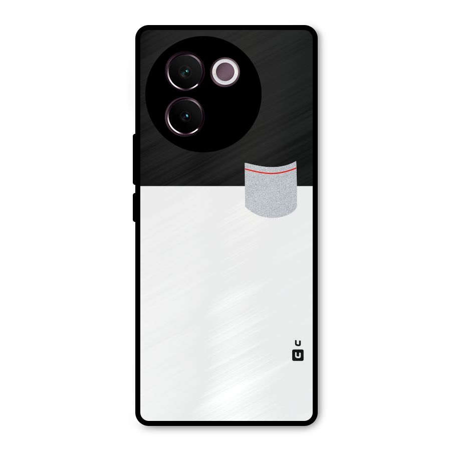 Cute Pocket Simple Metal Back Case for Vivo V30e