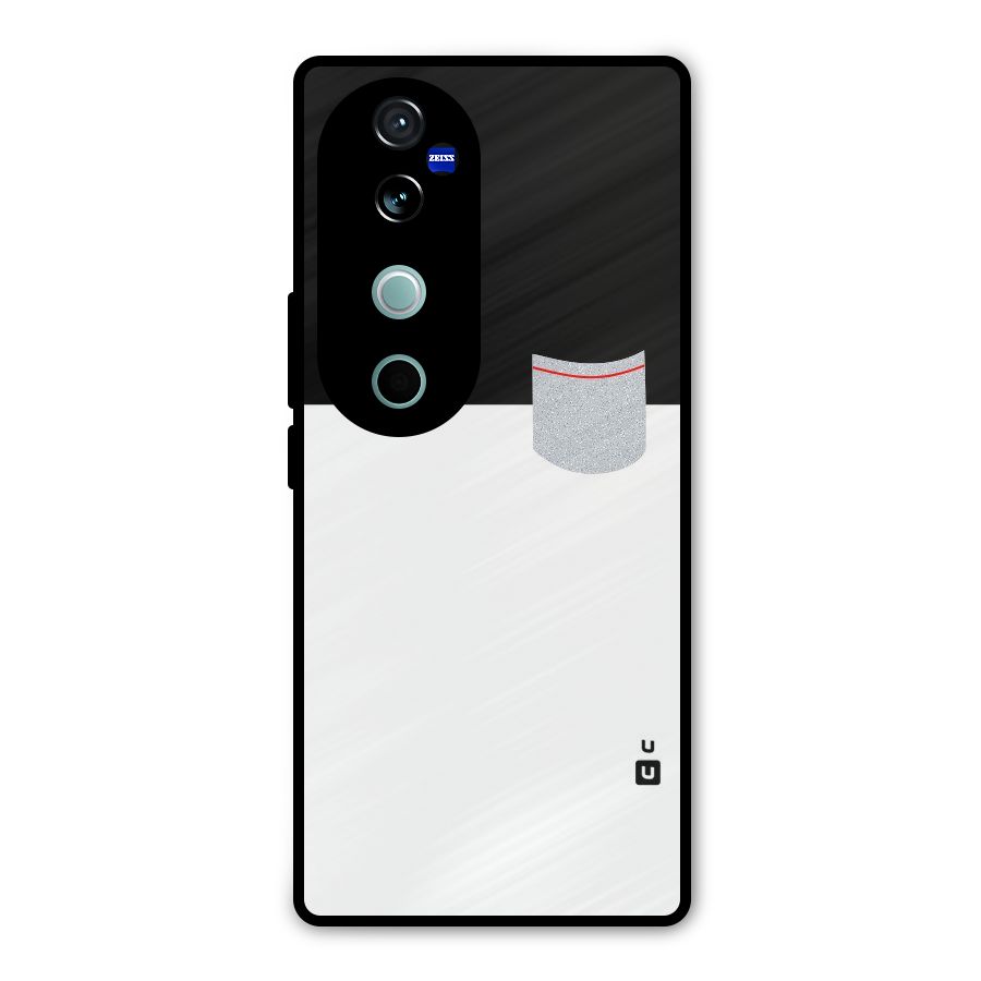 Cute Pocket Simple Metal Back Case for Vivo V40