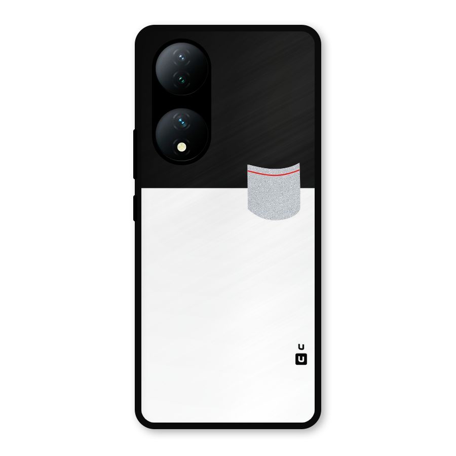 Cute Pocket Simple Metal Back Case for Vivo Y100