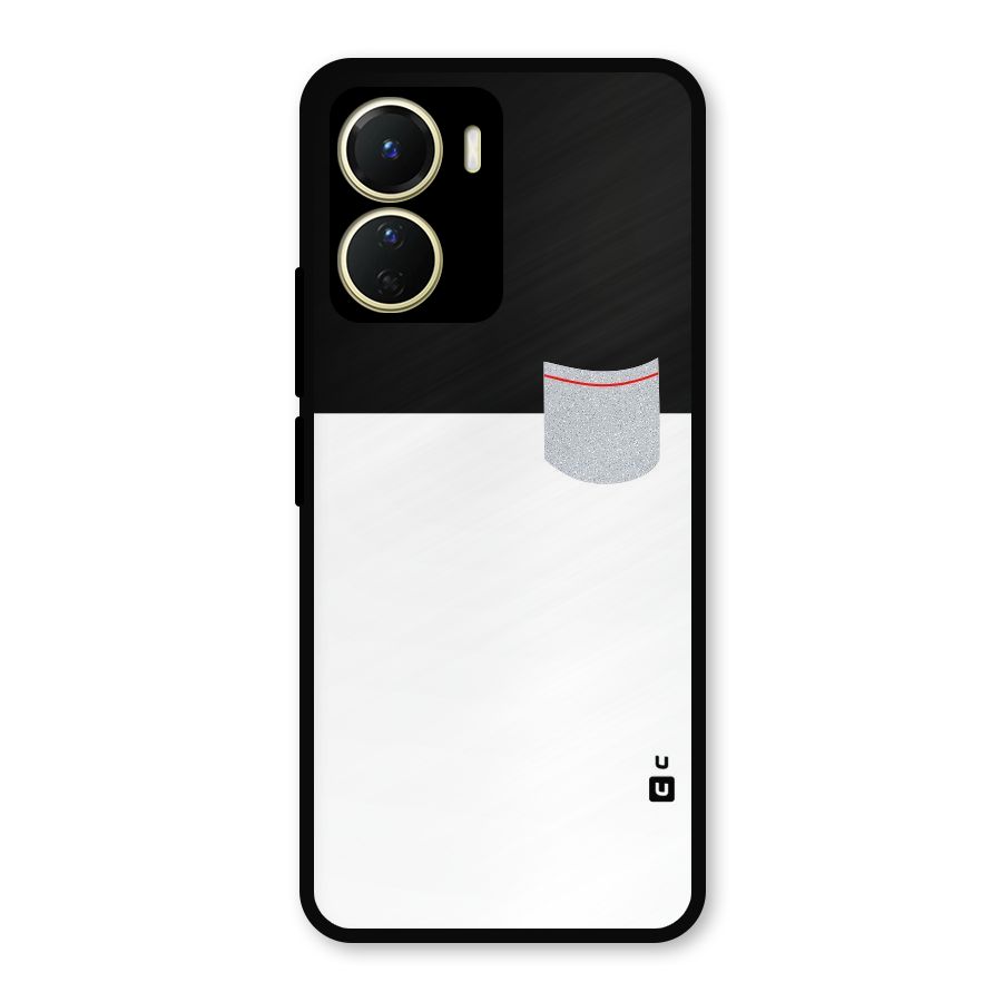 Cute Pocket Simple Metal Back Case for Vivo Y16