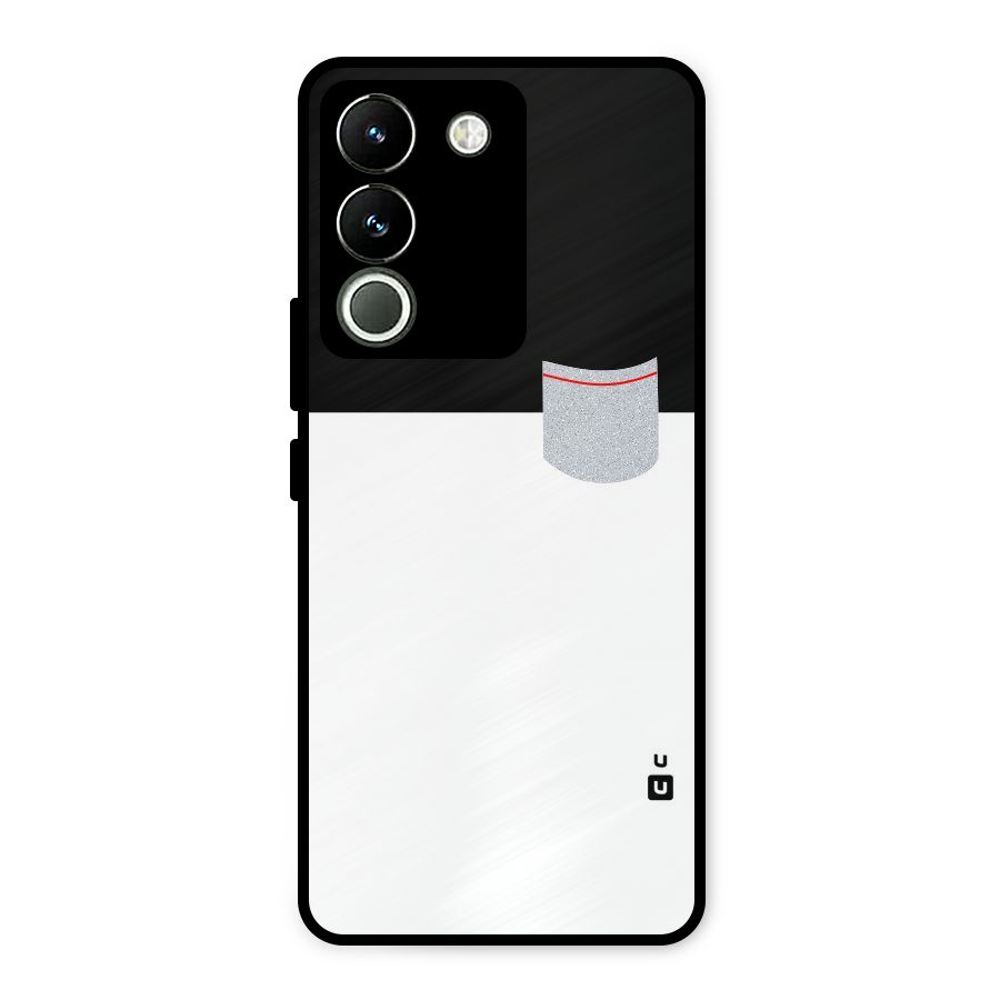Cute Pocket Simple Metal Back Case for Vivo Y200