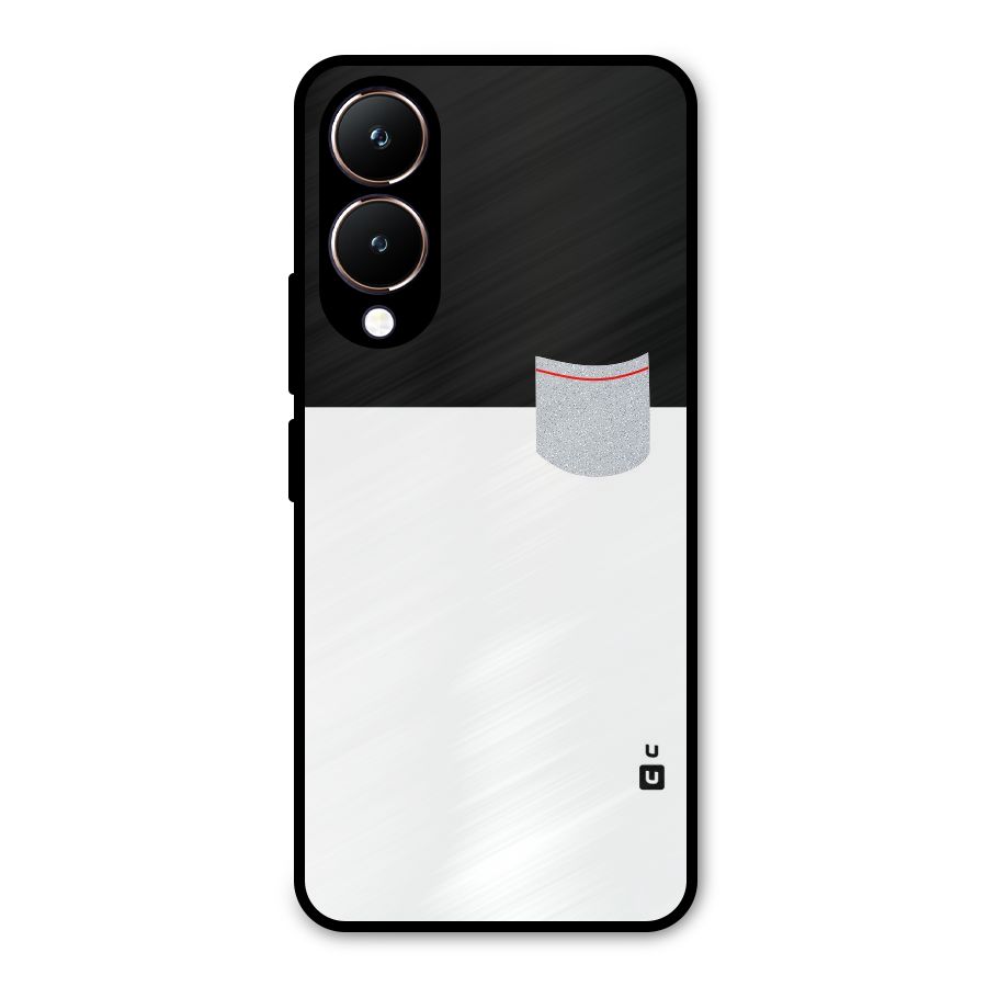 Cute Pocket Simple Metal Back Case for Vivo Y28
