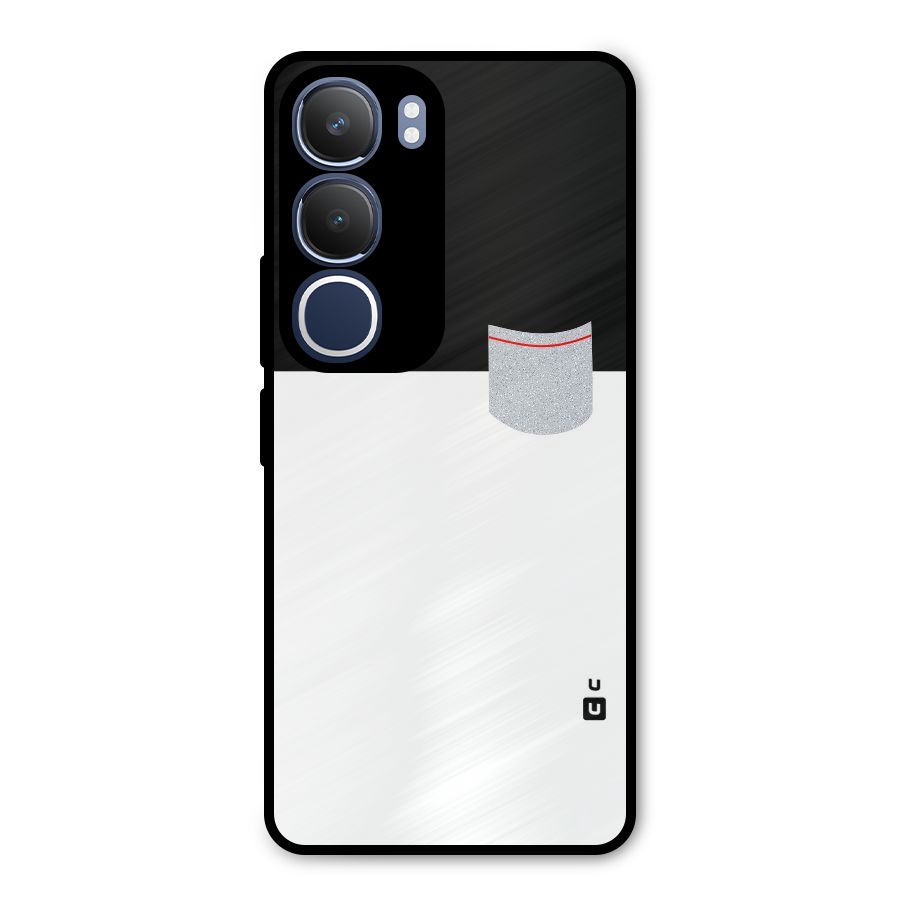 Cute Pocket Simple Metal Back Case for Vivo Y29