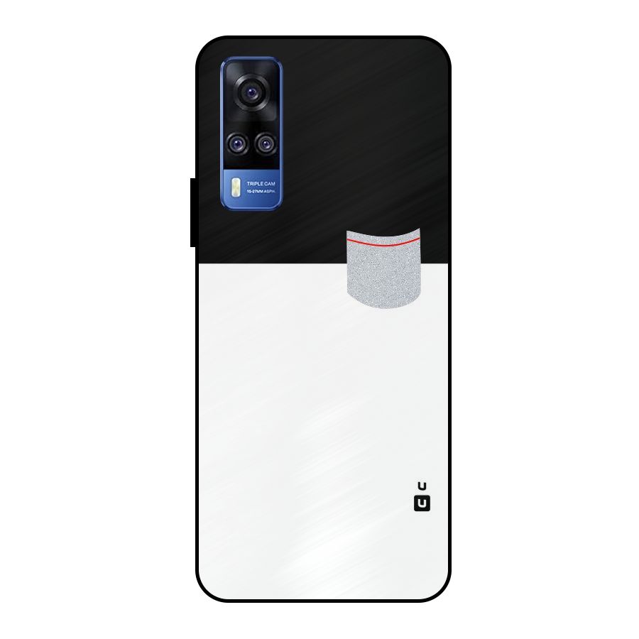 Cute Pocket Simple Metal Back Case for Vivo Y51