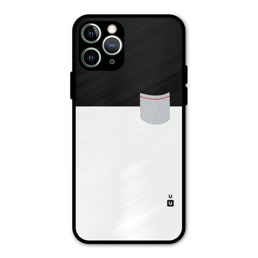 Cute Pocket Simple Metal Back Case for iPhone 11 Pro Max