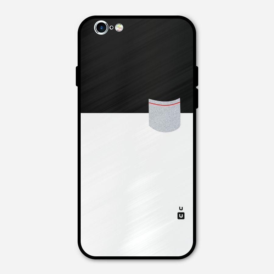 Cute Pocket Simple Metal Back Case for iPhone 6 6s