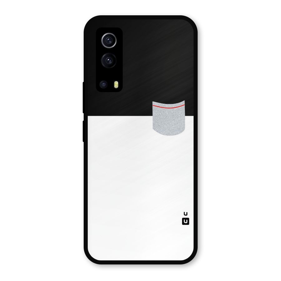 Cute Pocket Simple Metal Back Case for iQOO Z3
