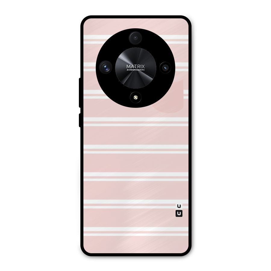 Cute Pocket Striped Metal Back Case for Honor X9b