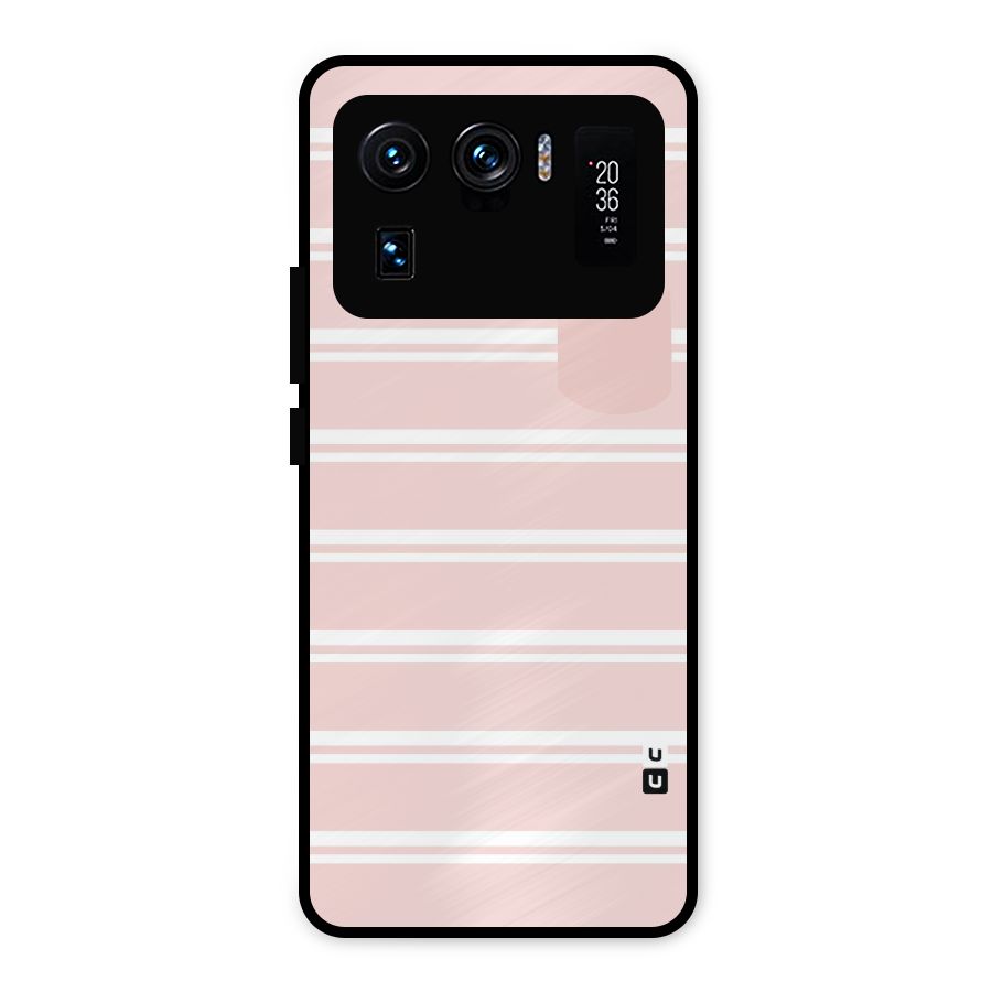 Cute Pocket Striped Metal Back Case for Mi 11 Ultra