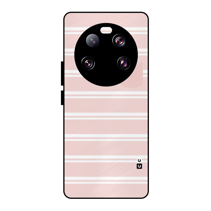 Cute Pocket Striped Metal Back Case for Xiaomi 13 Ultra