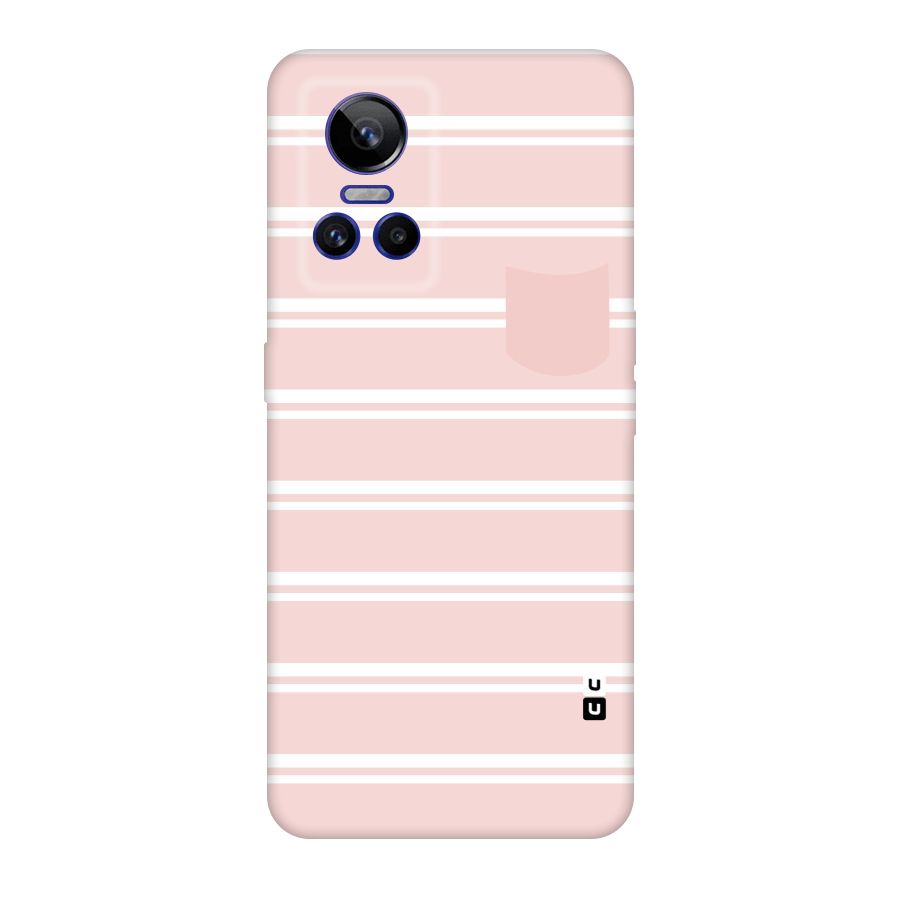 Cute Pocket Striped Original Polycarbonate Back Case for Realme GT Neo 3