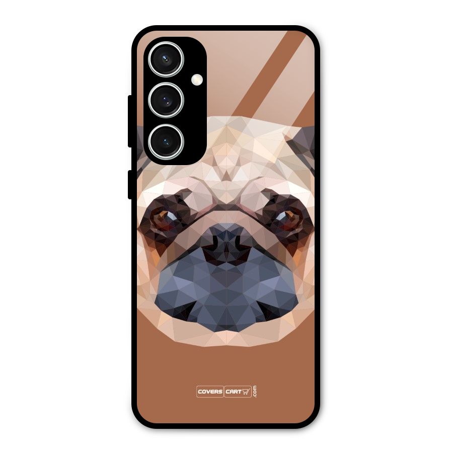 Cute Pug Glass Back Case for Galaxy S23 FE