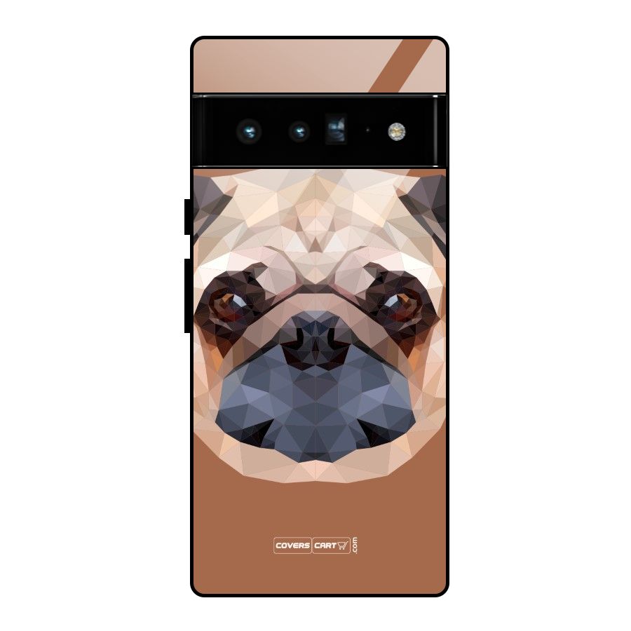 Cute Pug Glass Back Case for Google Pixel 6 Pro