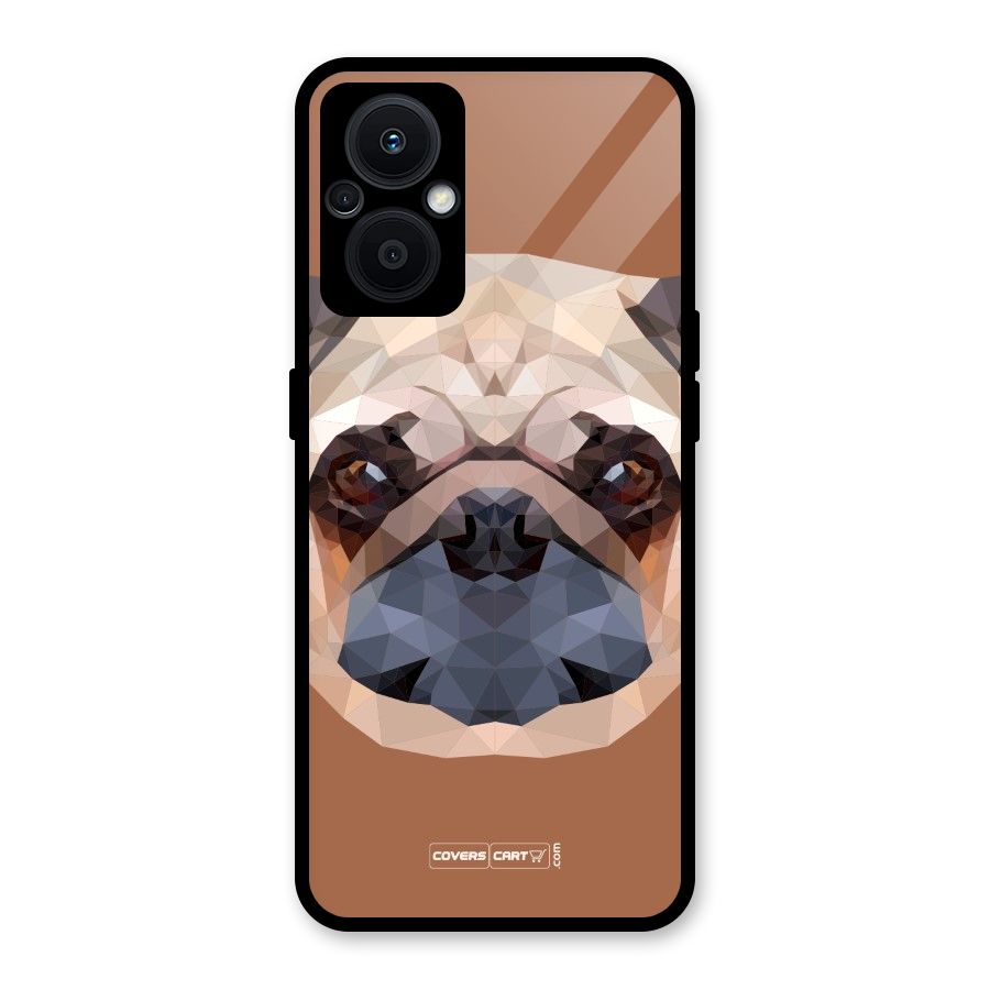 Cute Pug Glass Back Case for Oppo F21s Pro 5G