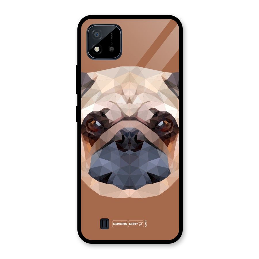 Cute Pug Glass Back Case for Realme C11 2021