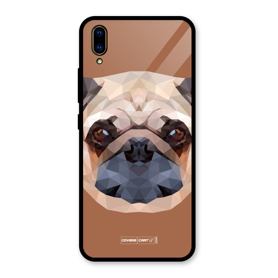 Cute Pug Glass Back Case for Vivo V11 Pro
