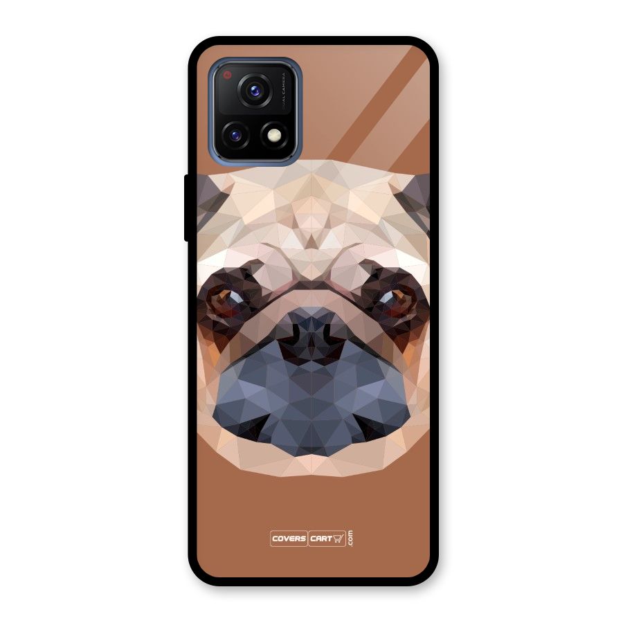 Cute Pug Glass Back Case for Vivo Y72 5G