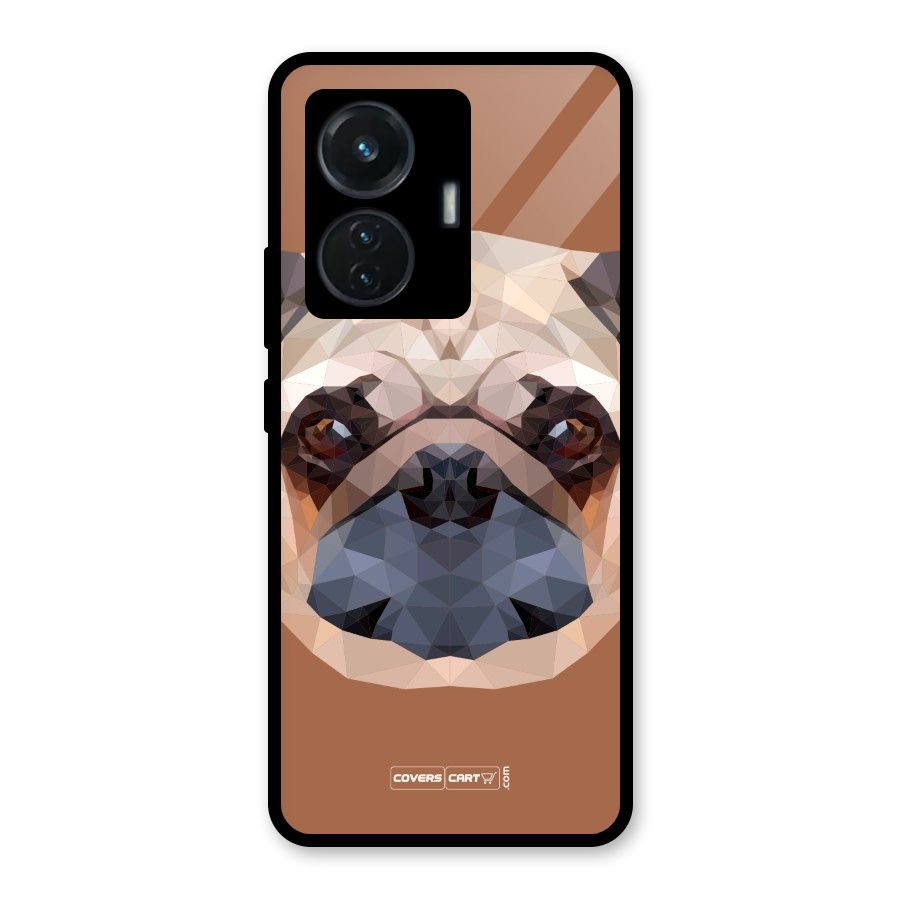 Cute Pug Glass Back Case for iQOO Z6 44W
